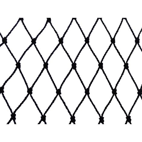 Filet de volière - Maille de 30mm Noir 12m x 25m