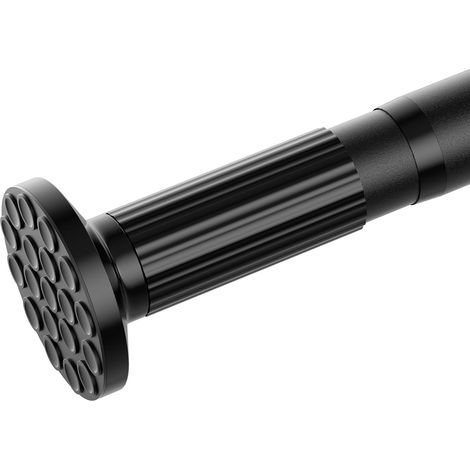 Extensible Tringle à Rideau 128-227cm Noir, Diamètre 32mm, 1 Pièce Tringle Rideau Extensible Sans Percage, Barre de Tension Télescopique, Pour Rideau de Salle de Bain, Fenêtre, Balcon (1/5)