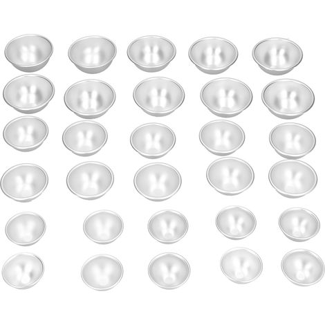 Moule à gâteau professionnel en alliage d'aluminium, set de 25 moules portables pour cuisson maison et fabrication de bombes de bain DIY. (1/5)