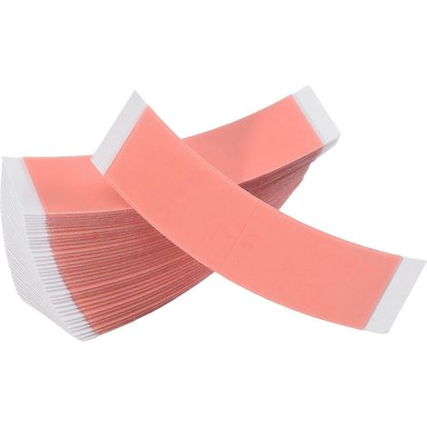 72 bandes adhésives double face Duo Tac à forte tenue pour toupets et perruques à dentelle, forme C (1/5)
