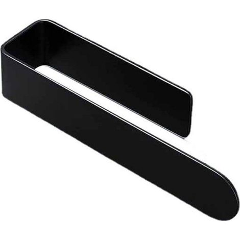 Barre Porte-Serviettes - Acier Inoxydable - 37 cm - Pour Salle De Bain Cuisine - Noir (1/5)