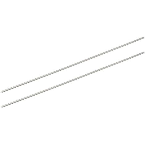 0.4 mm x 4 mm x 300 mm Extension Tension Spring x 2 Pieces Stainless Steel Double Hook Spring for Industrial Machinery and Manufacturing Control, [Silver] (1/4)