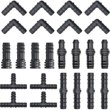 - Tropfbewässerungs-Zubehörset - 100-teiliges Bewässerungsset - Einfache Installation - Gartenzubehör - Geeignet für Rasenflächen und Gemüsebeete. (1/5)