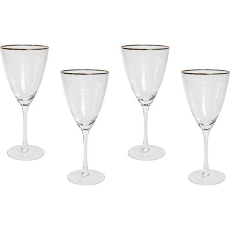 Set of 4 Wine Glasses TOPAZ 380 ml Transparent