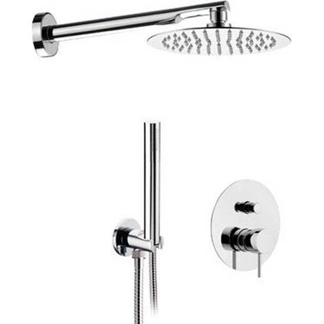 Set doccia a incasso con doccino cromato - Serie X Style (1/3)