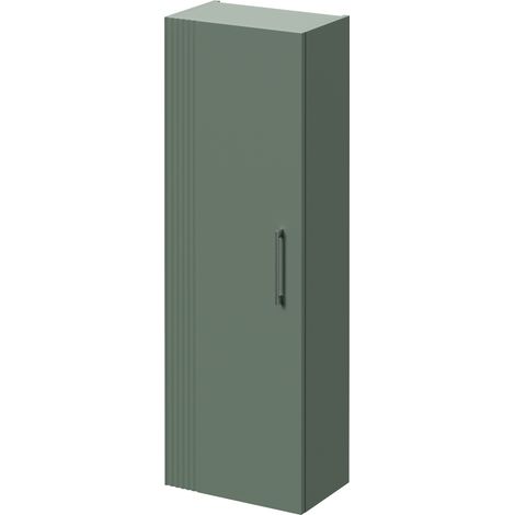 Wholesale Domestic Avant Satin Green 400mm x 1200mm Wall Mounted Single Door Storage Unit