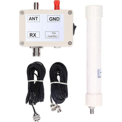 Antenne de réception active VLF/LF/HF avec câble de connexion SMA, 10 kHz–30 MHz, 5–13 V CC, 100 mA