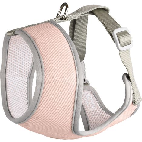 Harnais Small dog rose M cou 35 cm réglable de 37 à 50 cm pour chiens - Flamingo (1/2)