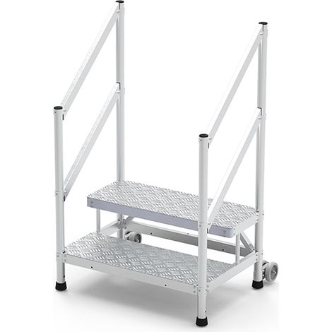 Scalino 2 gradini - Altezza max. lavoro 2.50m - Larghezza 1.55m - MP2-150-RAGCDG
