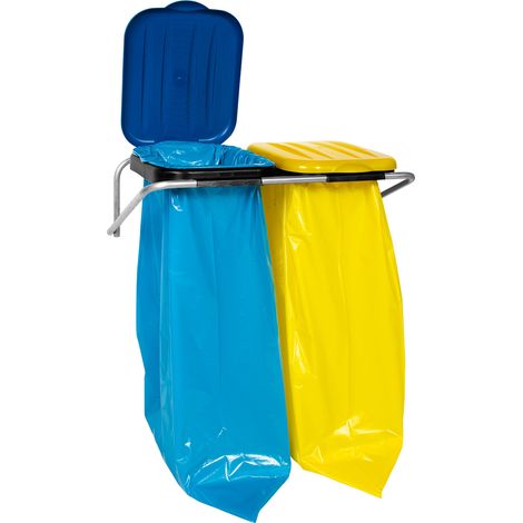 Contenitore per la raccolta differenziata dei rifiuti da parete, disponibile in 2 colori - per sacchi da 120 litri.