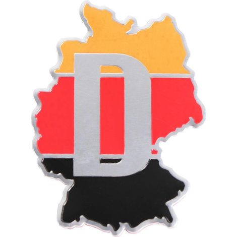 Autocollant de voiture en forme de drapeau allemand et de carte, emblème, badge, décoration auto (1/2)