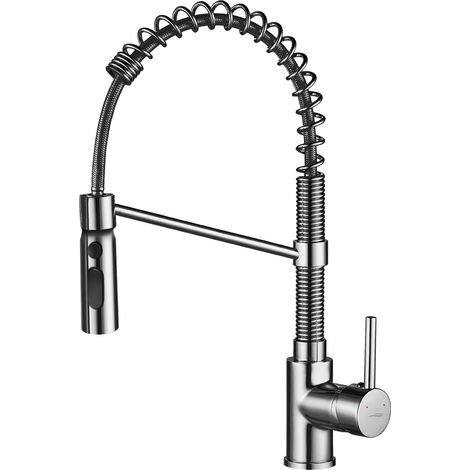 Grifo de cocina con resorte cromado SERPEN Kuchinox BKP06SD (1/5)