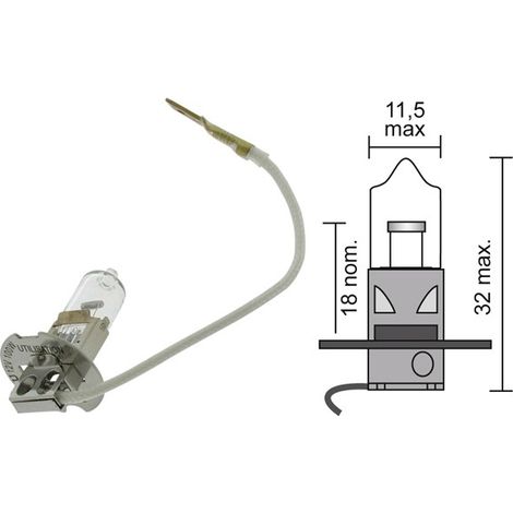 Ampoule halogène H3 UNIVERSELLE 12V - 100W