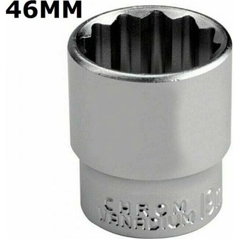 BUSSOLA POLIGONALE DA 46 MM ATTACCO DA 3/4 CROMO VANADIUM