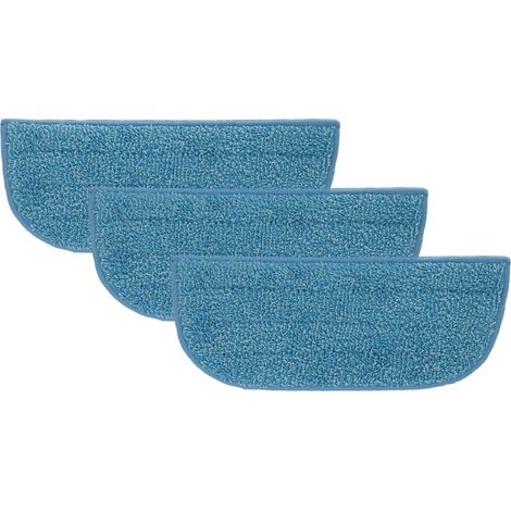 vhbw 3x panno sostituisce Philips CP1055/01, 432200493831 per scopa a vapore - microfibra, blu