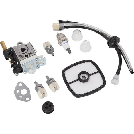 Ensemble Carburateur Tondeuse Bougie Filtre Aluminium Haute Fiabilité Remplacement pour PE200 PE201 PPF210 PPF211 (1/5)