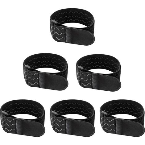 10 pièces Sangle élastique, 150 % d'élasticité, revêtement antidérapant, fixation sans outil, pour câbles et bagages (1/5)