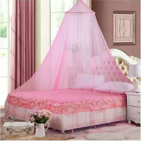 Großes Moskitonetz fürs Bett, Hänge-Moskitonetz für Babybett, Kinderhängematte, 230 x 60 x 850 cm, Rosa (1/2)