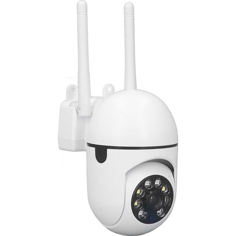 Caméra de surveillance extérieure USB 2MP 1080P WiFi Vision nocturne HD Fixation murale (1/5)