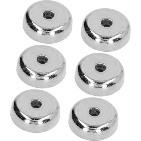 20 Stück runde Becher-Neodym-Magnete (NdFeB) aus Edelstahl, korrosionsbeständige Seltenerdmagnete für die Industrie (1/5)