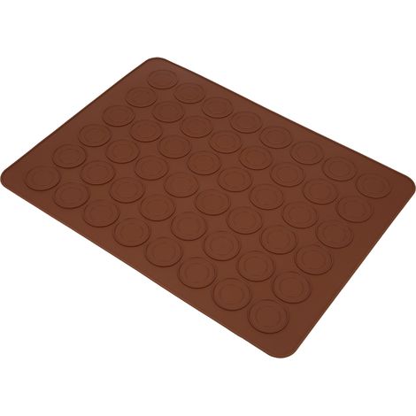 Plaque de cuisson en silicone à 48 alvéoles pour macarons, tapis antiadhésif pour four, accessoire de cuisine DIY (1/5)