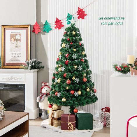 150cm Fiber Optic Christmas Tree - 24 LED, Snowflakes (1/5)