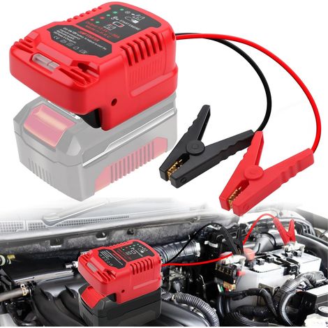 Adaptateur Powerbank pour démarrage de Voiture pour Batterie 18V Appareil de démarrage Portable pour Batteries de Voiture avec câble de démarrage (Batterie Non Incluse) (1/5)