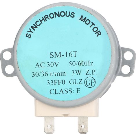 Moteur plateau tournant micro-ondes SM 16T, moteur synchrone d'origine en aluminium et cuivre, 30V AC, compatible Galanz (1/5)