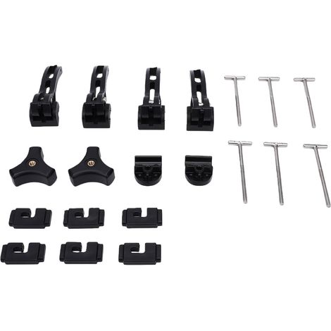 Kit D'accessoires D'installation de Couvercle de Tonneau de Camion, Pièces de Rechange pour Couvercle de Lit Rigide à Trois Plis, Quadruple, Comprenant des Boulons en T, de (1/5)