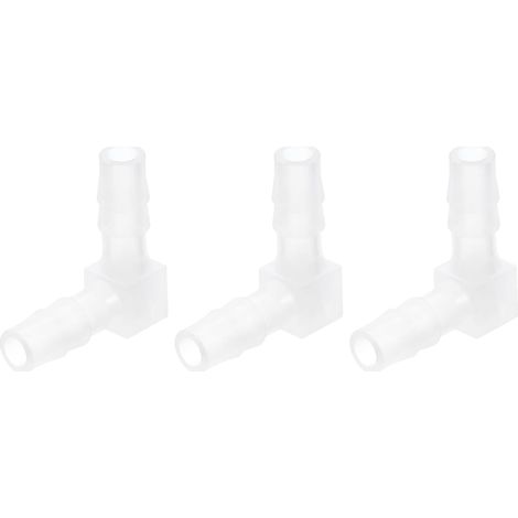 Raccord Coudé à 90 Degrés pour Tuyau de 13/16", Lot 4 Connecteurs en Forme L Valve d'Air d'Aquarium et Tuyauterie Aquariums Étangs - 4mm (1/5)