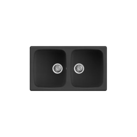 Lavello MASTER 450 86X50 2 vasche NERO 40