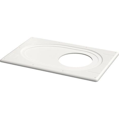 Panneau de couverture 2 parties d:160 blanc