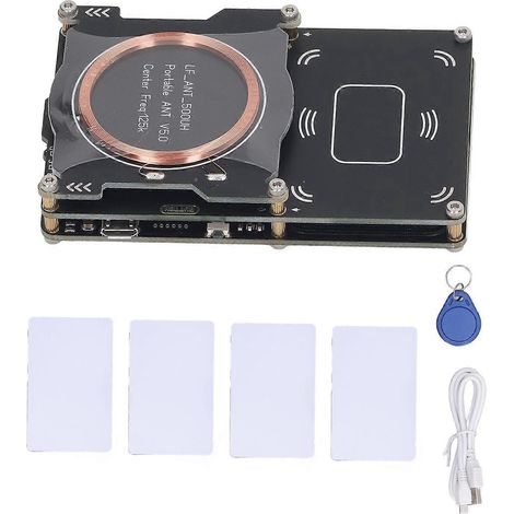 NFC-Kartenlesegerät-Kit mit 512 KB Speicher-IC, ID-Kartenkopierer, Lese- und Schreibgerät mit UID-Karten und Schlüsselanhänger für Apar