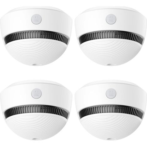 Rauchmelder, photoelektrische Technologie, 10 Jahre Lebensdauer, 4PCS (1/2)