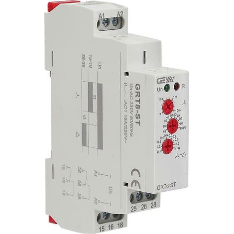 GRT8‐ST Verzögerungs-Motor-Stern-Dreieck-Timer-Sanftanlauf-Dreieck-Relais-Motorstarter (AC230V)