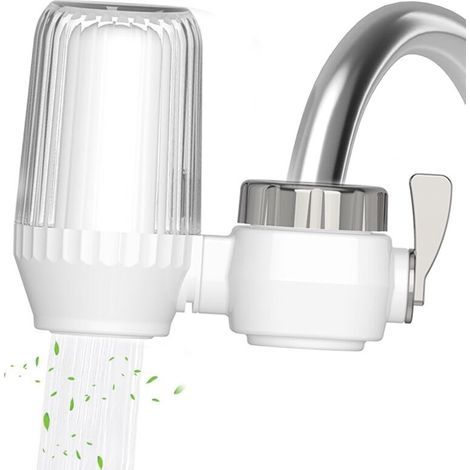 Wasserhahnfilter, hocheffizienter Reiniger, kalkabweisend, reduziert Chlor und Gerüche – Silber (1/5)