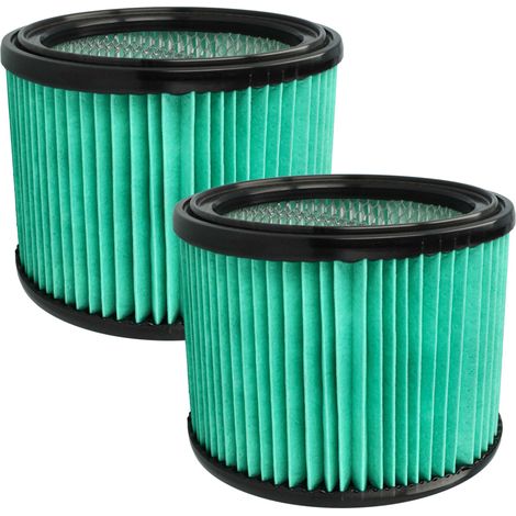 vhbw 2x filtro compatibile con Bosch GAS 12-25 PL, 15 PS aspirapolvere - filtro HEPA azzurro / nero