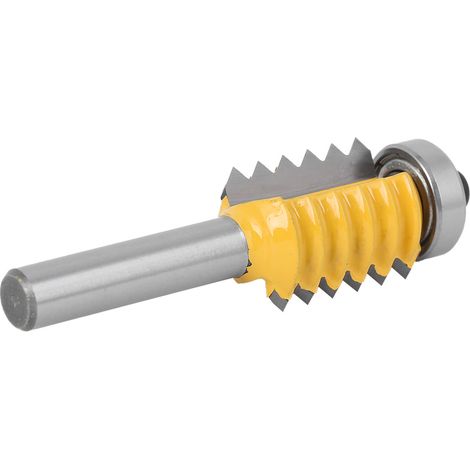 Fraise à bois à tige de 8 pouces, fraise à profiler pour rail, fraise à profiler pour rainures ondulées (fraise à bois à dents multiples 8 x 24) (1/5)