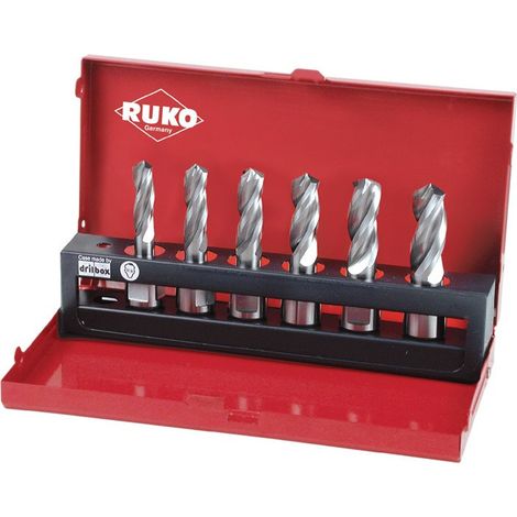Juego de brocas s�lidas Solid 3S HSS v�stago Weldon (6 piezas) RUKO 108830