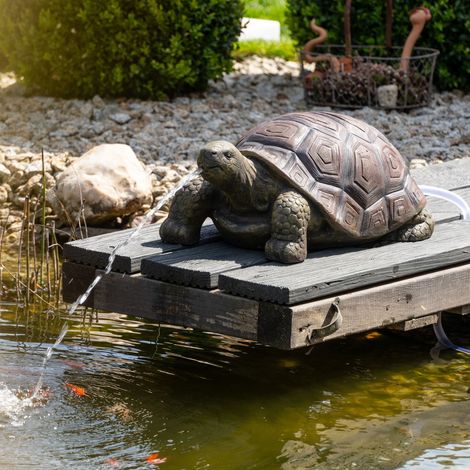 esotec Solar Wasserspeier Set Schildkröte Maru + Pumpe 54x32x23cm 101673 (1/5)