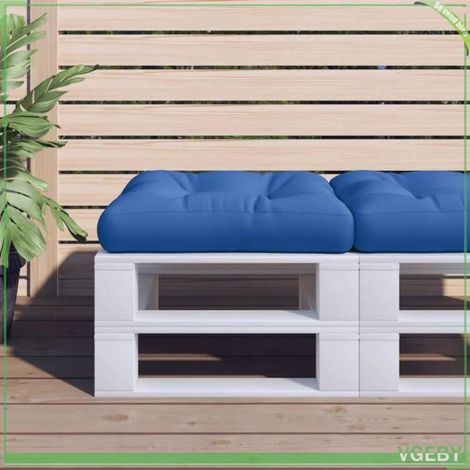 360457 Coussin de palette bleu royal 60x60x12 cm tissu (1/5)