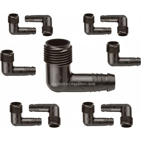 15 Stück Zoll druckgerändelter 16 mm x ½ ELLENBOGEN mit Außengewinde. Verwendet auf Rain Bird SPX Flexrohr