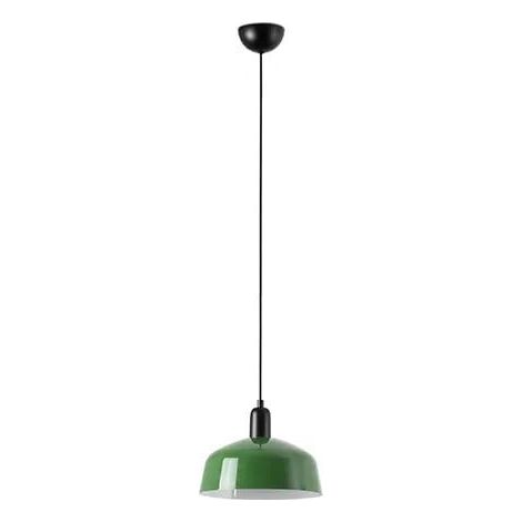 Faro Tatawin Mittlere kuppelförmige Pendel-Deckenleuchte Schwarz, Grün glänzend 1x E27 (1/3)