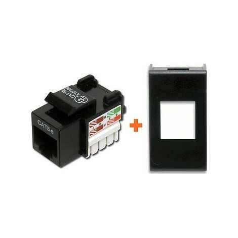 Digitus presa di rete cat.6 utp serie ave noir nero black nera rj45