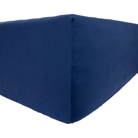 Drap-housse Jersey Deluxe - Bleu marine 70x140 cm avec élastique, produit polonais (1/2)