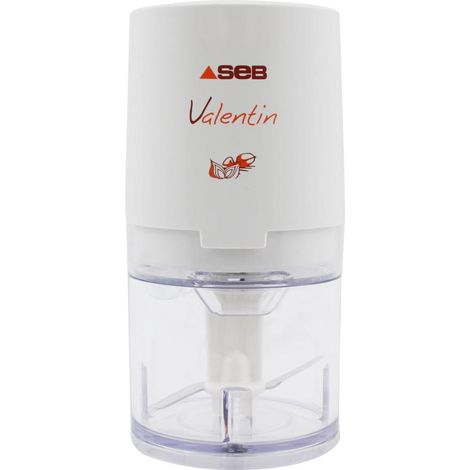 SEB – Mini-hachoir 220W – Plastique blanc – Pour aliments frais et herbes – Moteur puissant pour coupe rapide (1/10)