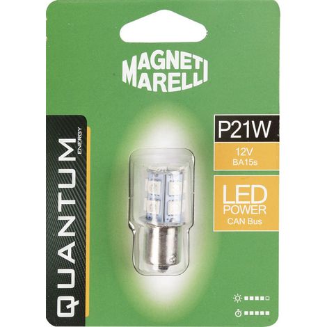 Magneti Marelli P21W lampadina singola auto LED 13SMD 12V attacco BA15s (1/3)