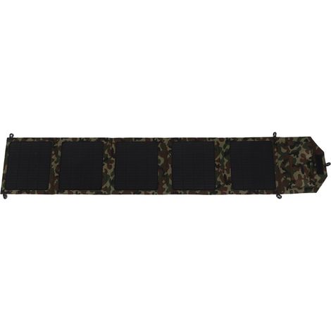 Kit de chargeur solaire portable pliable 50 W avec 2 ports USB, panneau solaire monocristallin en silicium pour le camping et la randonnée, motif camouflage (1/5)