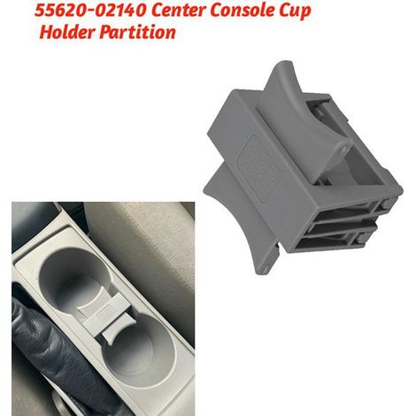 1 couleur : gris Matériau : plastique Séparateur de porte-gobelet de console centrale Porte-gobelet de tableau de bord 55620-02 (1/4)