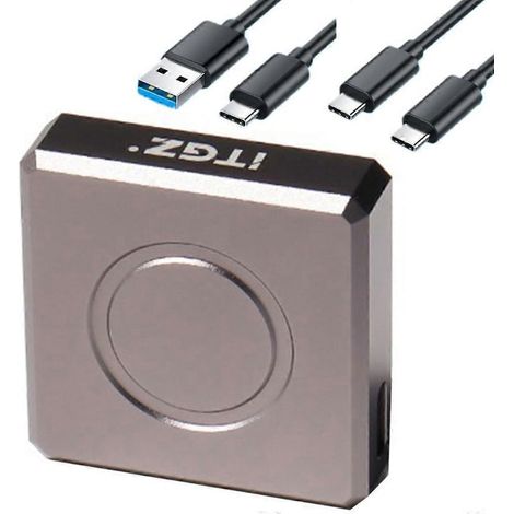 Boîtier SSD M.2 NVMe USB-C, adaptateur pour disque dur externe SATA NGFF 2230-C, boîtier de stockage rapide et portable. (1/4)